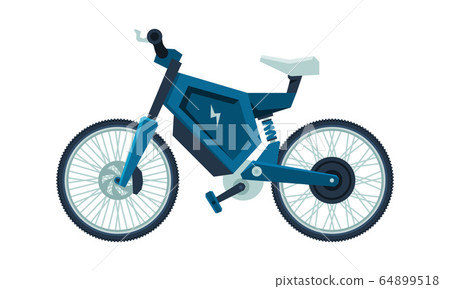 Modern Electro Bike, Personal Alternative City Transport Vector Illustration Modern Electro Bike, Personal Alternative City Transport Vector Illustration 64899518