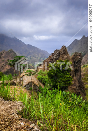 Traditional houses in Paul Valley, Santo Antao 64900077