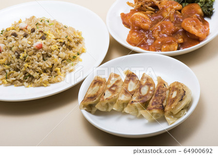 餃子炒飯蝦辣椒 64900692
