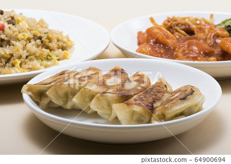 餃子炒飯蝦辣椒 64900694