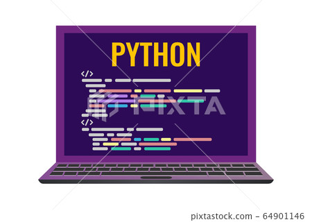 laptop with a code computer language python. laptop with a code computer language python. 64901146