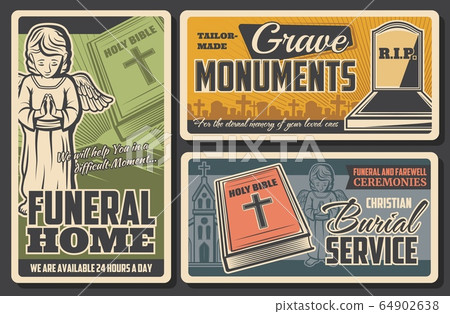 Funeral home, crave monuments and burial service 64902638