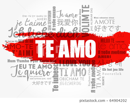 Te Amo (I Love You in Portuguese) word cloud 64904202