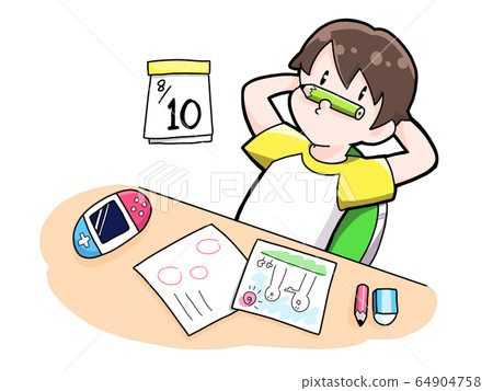 清楚的男孩,跳過作業 清楚的男孩,跳過作業 64904758