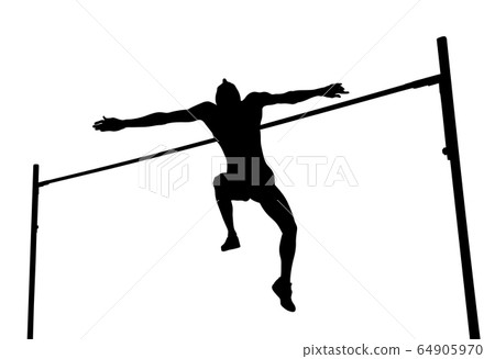 high jump man athlete jump high jump man athlete jump 64905970
