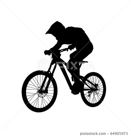 downhill mountain biking athlete rider 64905973