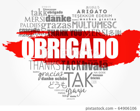 Obrigado (Thank You in Portuguese) love heart Obrigado (Thank You in Portuguese) love heart 64906106