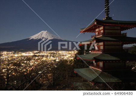 Niikurayama Sengen Park night view Niikurayama Sengen Park night view 64906480