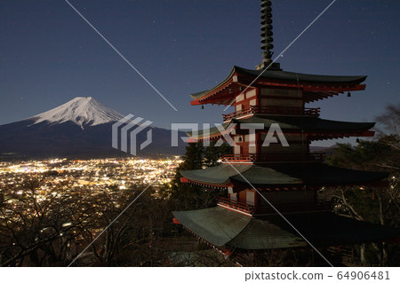 Niikurayama Sengen Park night view Niikurayama Sengen Park night view 64906481