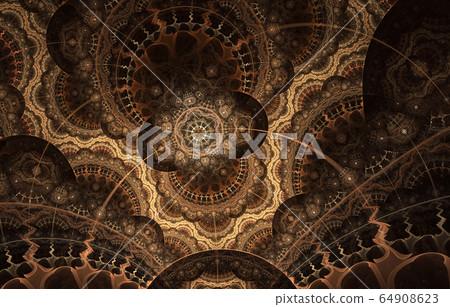 Detailed fractal clockwork, Detailed fractal clockwork, 64908623
