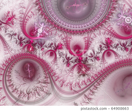 Fractal Julian Steampunk Jewelry Background - 64908663