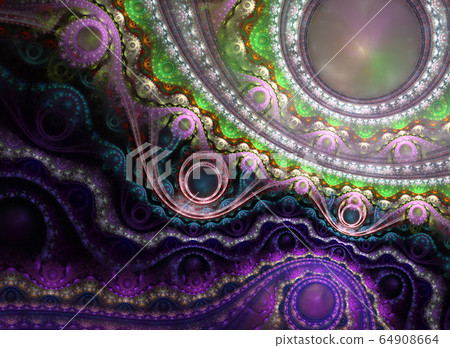 Detailed fractal clockwork, 64908664