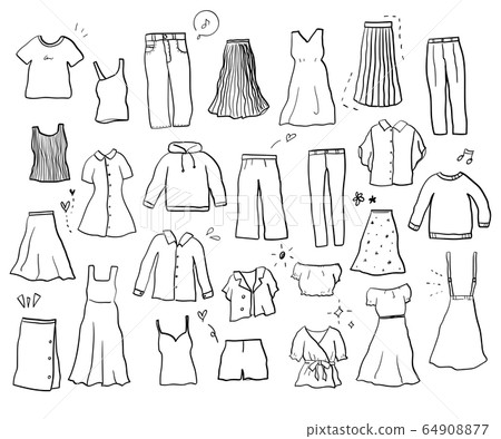 cute clothes drawing