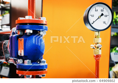 high pressure gauges installed on a water or gas 64909802