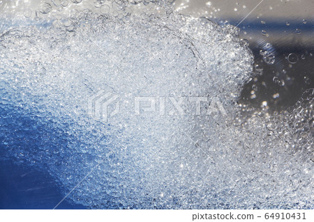 blue water with bubbles and blue drops background blue water with bubbles and blue drops background 64910431
