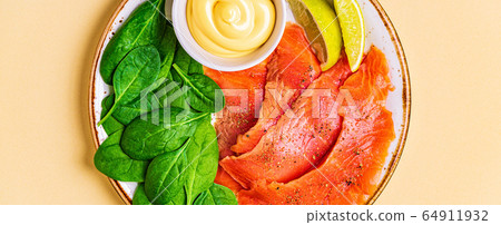 Ketogenic diet food, healthy meal concept. 64911932