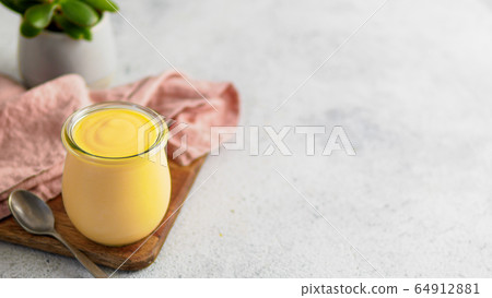 Mango Lassie - yogurt or smoothie with turmeric 64912881