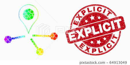 Vector Bright Pixel Map Pointer Links Icon and Distress Explicit Watermark Vector Bright Pixel Map Pointer Links Icon and Distress Explicit Watermark 64913049