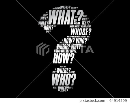 Question mark word cloud concept 64914399