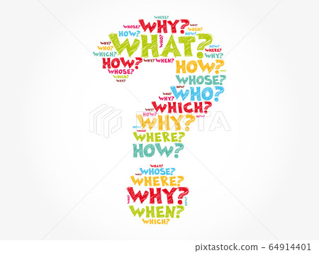 Question mark word cloud concept 64914401
