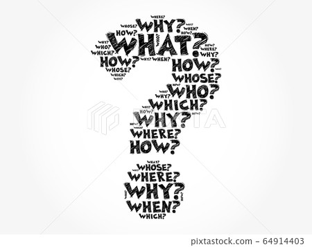 Question mark word cloud concept 64914403