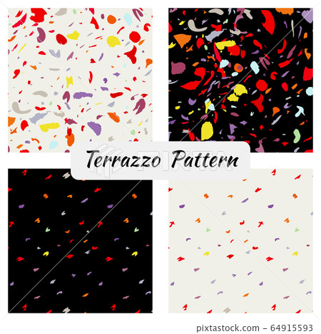 Terrazzo imitation seamless pattern background Terrazzo imitation seamless pattern background 64915593