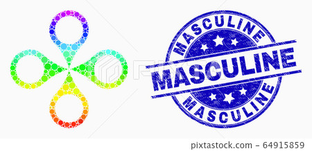 Vector Spectral Dot Quadrocopter Icon and Grunge Masculine Watermark Vector Spectral Dot Quadrocopter Icon and Grunge Masculine Watermark 64915859