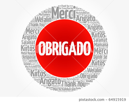 Obrigado (Thank You in Portuguese) Word Cloud Obrigado (Thank You in Portuguese) Word Cloud 64915919