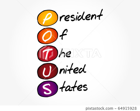 POTUS - President of the United States acronym - Stock Illustration ...