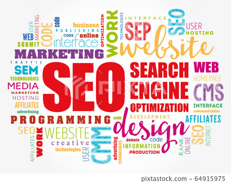 SEO (Search Engine Optimization) word cloud SEO (Search Engine Optimization) word cloud 64915975