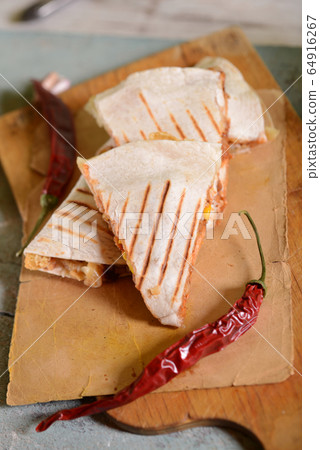 Homemade quesadilla Homemade quesadilla 64916267