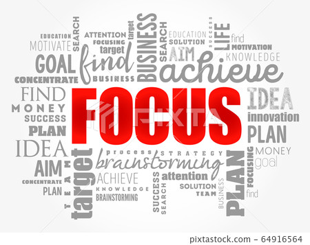 FOCUS word cloud collage FOCUS word cloud collage 64916564