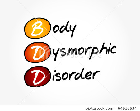 BDD - Body Dysmorphic Disorder acronym 64916634