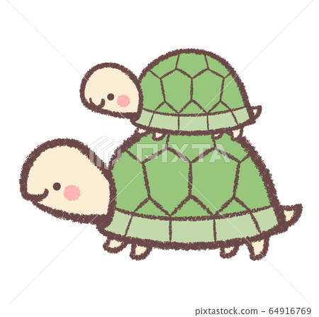 Turtle parent and child - Stock Illustration [64916769] - PIXTA