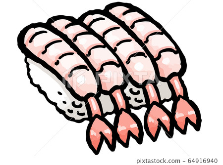 Shrimp sushi 64916940