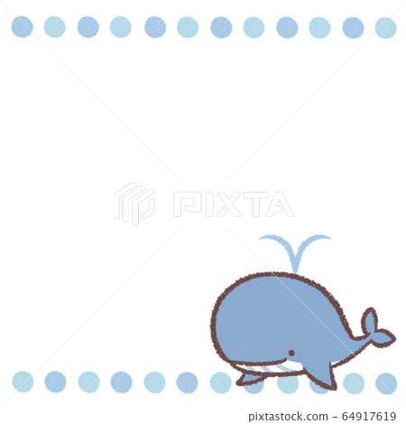 鯨魚水平線框 64917619