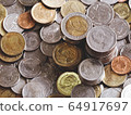 lots of thai coins money for background 64917697