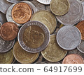 lots of thai coins money for background 64917699