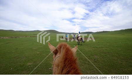 Mongolian horseback riding Mongolian horseback riding 64918153
