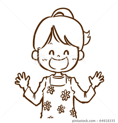 Woman in an apron - Stock Illustration [64918335] - PIXTA