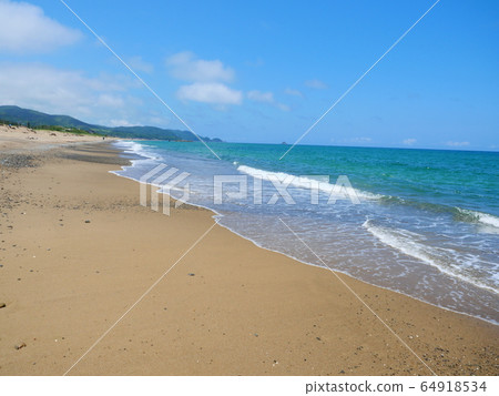 Mochiishi coast in summer Mochiishi coast in summer 64918534