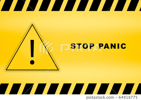 sign don't panic area on caution lines backgrounds 64918775