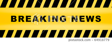 inscription breaking news on caution lines inscription breaking news on caution lines 64918779