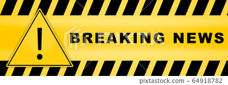 inscription breaking news on caution lines inscription breaking news on caution lines 64918782