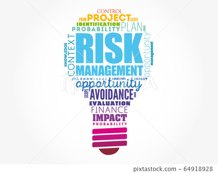 Risk Management light bulb word cloud Risk Management light bulb word cloud 64918928