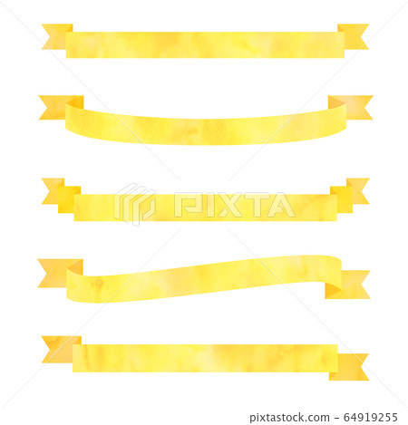 Obi ribbon yellow - Stock Illustration [64919255] - PIXTA