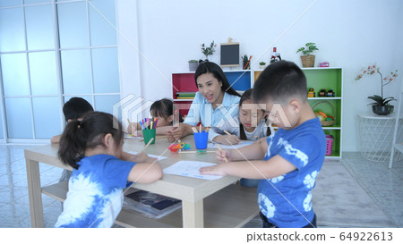 Educational concepts. The teacher is teaching Educational concepts. The teacher is teaching 64922613