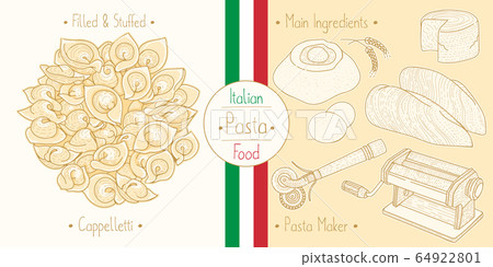 Cooking italian food stuffed Caooelletti Pasta 64922801