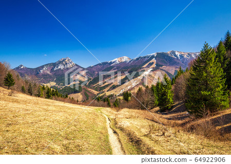 Landscape with mountains springtime. Landscape with mountains springtime. 64922906
