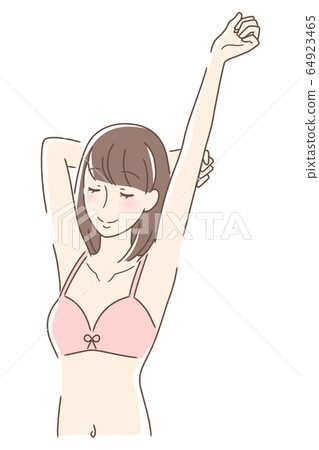 女人伸展 64923465